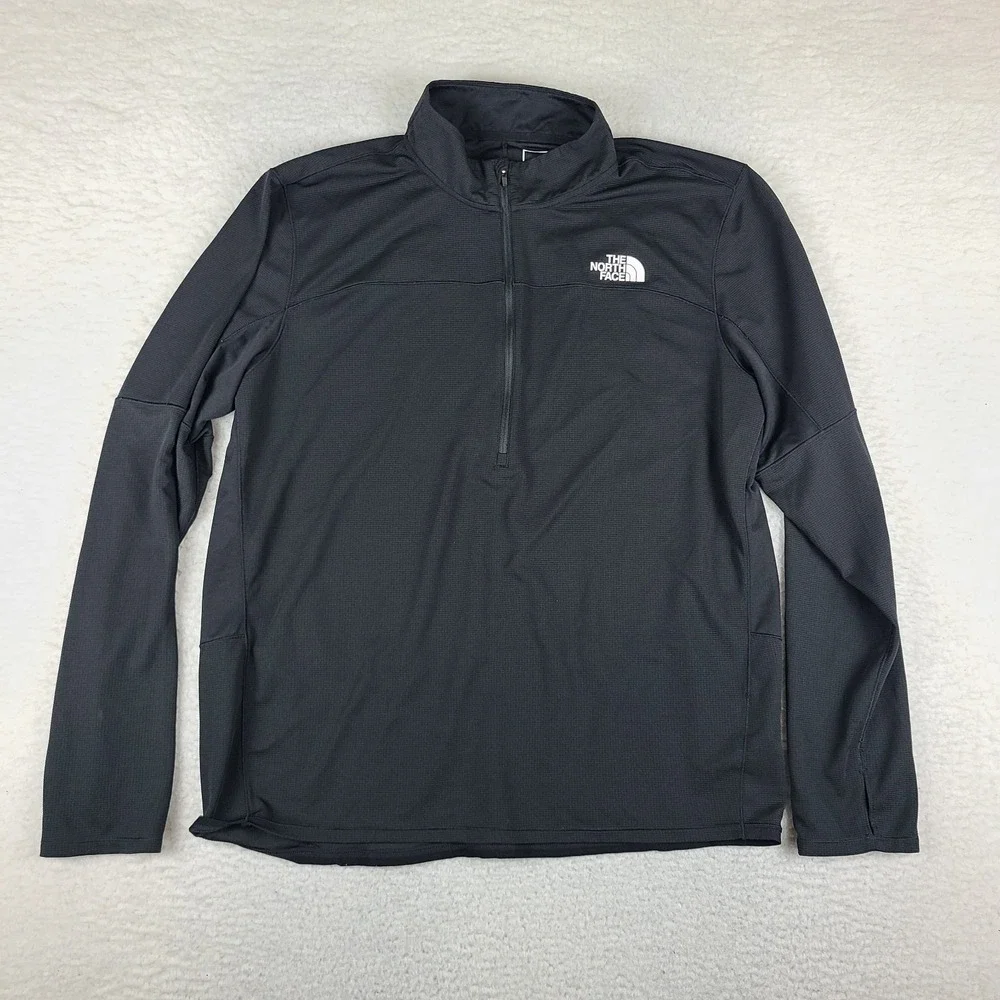 The North Face Sweater Mens XL Black Activewear Performance Tech Golf